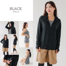 画像12: ファスナーつきラッシュバード とレギンスと布帛パンツとタンキニ上下セットの水着5点セット　水着 レディース ラッシュガード 上下セット 体型カバー セパレート タンキニ 長袖 5点セット フード付き ジップアップ レギンス uvカット upf50+ プール 海 水陸両用 (12)