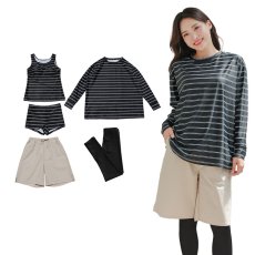 画像25: ロング袖Tシャツ　膝までロングショットパンツ　タンキニトップス　四角ショーツ　レギンス　５点セット水着 タンキニ水着 レディース 体型カバー 長袖シャツ ラッシュガード ハーフパンツ セット水着カバーアップ　 (25)