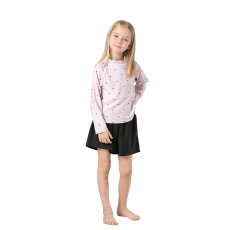 画像16: キッズ水着 セパレート 女の子 2点セット インナー付きショートパンツ インナー付きTシャツ 半袖 長袖 UVカット SPF50＋ かわいい おしゃれ 小学生　中学生　高校生 (16)