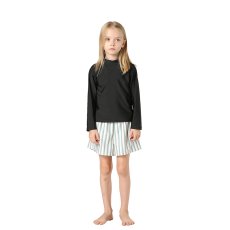 画像11: キッズ水着 セパレート 女の子 2点セット インナー付きショートパンツ インナー付きTシャツ 半袖 長袖 UVカット SPF50＋ かわいい おしゃれ 小学生　中学生　高校生 (11)