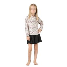 画像14: キッズ水着 セパレート 女の子 2点セット インナー付きショートパンツ インナー付きTシャツ 半袖 長袖 UVカット SPF50＋ かわいい おしゃれ 小学生　中学生　高校生 (14)