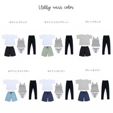 画像16: 体系カバー水着５点セット　Tシャツ　布帛サーフパンツ　レギンス　タンキニ上下セット運動服　ヨガ　スポーツウェア レディース セパレート タンキニ 半袖 5点セット  uvカット upf50+ プール 海 水陸両用 無地シンプル色展開　 (16)