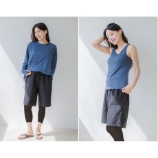 画像33: 体系カバー水着５点セット　Tシャツ　布帛サーフパンツ　レギンス　タンキニ上下セット運動服　ヨガ　スポーツウェア レディース ラッシュガード 上下セット 体型カバー セパレート タンキニ 長袖 レギンス uvカット upf50+ プール 海 水陸両用 無地シンプル色展開　 (33)