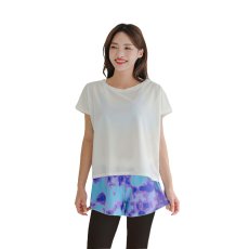 画像17: 水着Tシャツ　レギンス　パンツ　トップス　ショーツ　5点セット　体系カバー水着 レディース 水着 5点セット 長袖ラッシュガード 体型カバー セパレート ショートパンツ タンキニ オシャレ UVカット女性用長袖水着 接触冷感 水陸両用 ソフト肌触り (17)