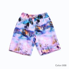 画像16: 膝まで布帛メンズパンツ　水が溜まらない　メッシュインナー付き　布帛速乾素材　ポケット付き　ウェスト調整紐　膝まで長さ　男用水着パンツ　ランニング　無地シンプル　プリント柄 (16)