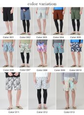 画像8: 膝まで布帛メンズパンツ　水が溜まらない　メッシュインナー付き　布帛速乾素材　ポケット付き　ウェスト調整紐　膝まで長さ　男用水着パンツ　ランニング　無地シンプル　プリント柄 (8)
