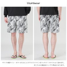 画像6: 膝まで布帛メンズパンツ　水が溜まらない　メッシュインナー付き　布帛速乾素材　ポケット付き　ウェスト調整紐　膝まで長さ　男用水着パンツ　ランニング　無地シンプル　プリント柄 (6)