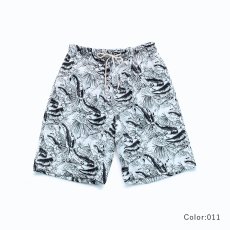 画像19: 膝まで布帛メンズパンツ　水が溜まらない　メッシュインナー付き　布帛速乾素材　ポケット付き　ウェスト調整紐　膝まで長さ　男用水着パンツ　ランニング　無地シンプル　プリント柄 (19)