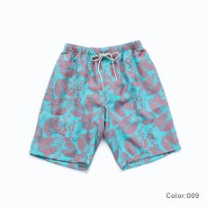 画像17: 膝まで布帛メンズパンツ　水が溜まらない　メッシュインナー付き　布帛速乾素材　ポケット付き　ウェスト調整紐　膝まで長さ　男用水着パンツ　ランニング　無地シンプル　プリント柄 (17)