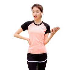 画像15: ヨガ2点セット ヨガウェア 上下セット レディース 体型カバー 半袖 Tシャツ ハイウエスト ヨガパンツ レギンス ピラティス トレーニング ジム スポーツウェア 吸汗速乾 伸縮通気 (15)