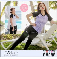 画像2: Tシャツ ショットパンツ付き レギンス 2点セット YOGA トレーニング ウェアセット ヨガウェアセット Tシャツ ショットパンツ付きレギンス 2点セットYOGA  転車ウェア レディース 上下セット スポーツウェア トレーニングウェア 2分袖 ブラトップ じむ (2)