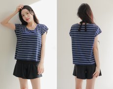 画像35: ビックサイズあり　レデイース水着 インナータンキニ付き 無地袖なしTシャツ インナーパンツ付き ショットパンツ 二点セット水着 UVカットレイヤード風 タンキニ セパレート ノンワイヤー パッド付き (35)