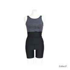 画像20: タンクトップ　ハイウェスト レディース フィットネス セパレート 体型カバー フィットネス水着 水着スイムウェア めくれ防止 ビキニ 女の子 タンキニ インナー 競泳水着 スイムキャップ フィットネス水着 (20)