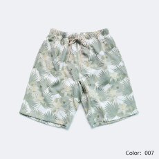 画像15: 膝まで布帛メンズパンツ　水が溜まらない　メッシュインナー付き　布帛速乾素材　ポケット付き　ウェスト調整紐　膝まで長さ　男用水着パンツ　ランニング　無地シンプル　プリント柄 (15)