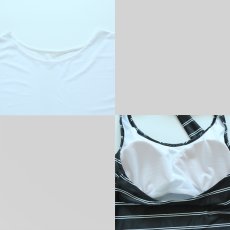 画像8: 体型カバー水着4点セット　2WAY素材　プリント柄　水着 レディース 体型カバー タンキニ Tシャツ ショートパンツ【UPF50+ UVカット加工】【4点セット】 (8)