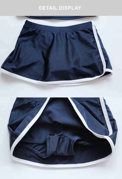 画像1: サウナ水着　OEM工場のスクール水着　スクール水着 女の子 帽子付き  ロングセパレート フリルワンピース 全色UVカット率98.9％↑ uvパーカー 水着 ベビー キッズ ジュニア 女の子 の プール