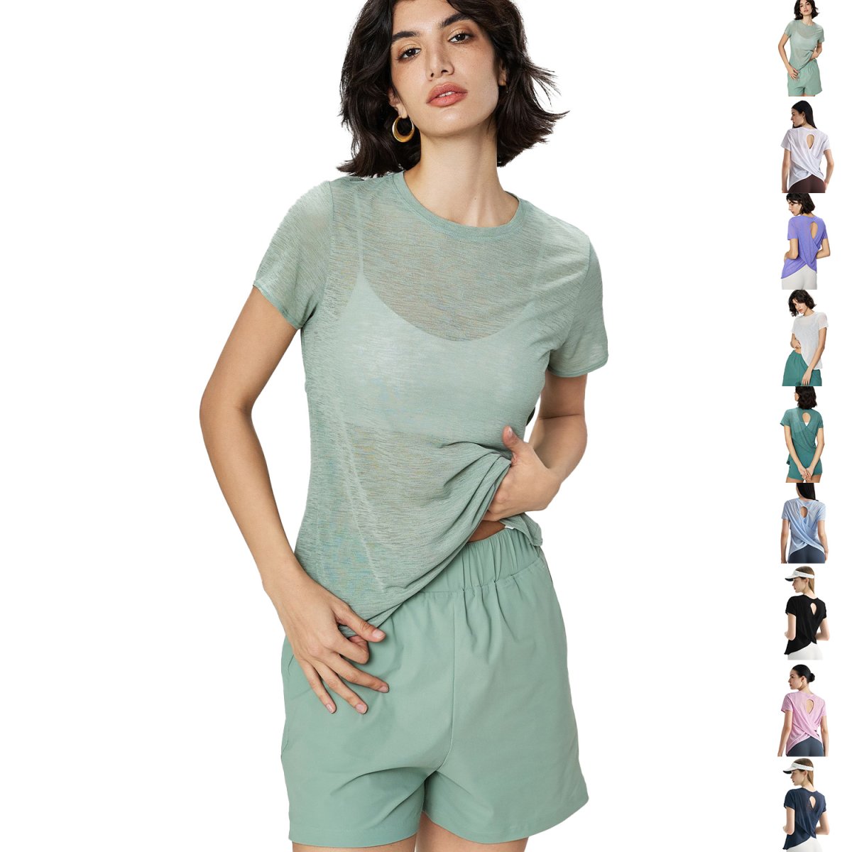 画像1: 9色ヨガウェア (1)