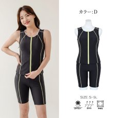 画像20: S〜5Lまで　スポーツ　タンクフィットネス　水着セット スポーツ 競泳 練習用水着 タンク フィットネス 水着 レディース フィットネス水着 セパレート ノースリ スイムキャップ セット めくれ防止  (20)