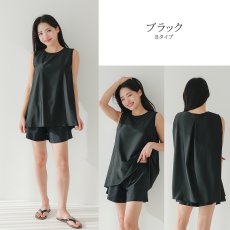 画像24: 一体型のインナー付きラッシュワンピースとパンツセット水着、どちらも　一体型のインナー付き、まるで洋服のように気になるお腹や太ももをしっかり隠せる、着替えがラクな一体型 (24)
