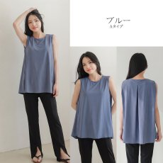 画像15: 一体型のインナー付きラッシュワンピースとパンツセット水着、どちらも　一体型のインナー付き、まるで洋服のように気になるお腹や太ももをしっかり隠せる、着替えがラクな一体型 (15)