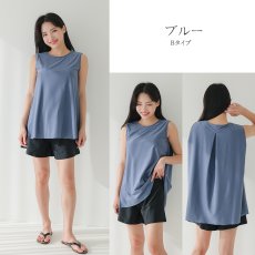 画像20: 一体型のインナー付きラッシュワンピースとパンツセット水着、どちらも　一体型のインナー付き、まるで洋服のように気になるお腹や太ももをしっかり隠せる、着替えがラクな一体型 (20)