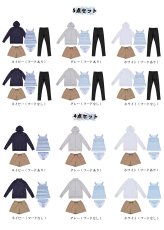画像6: 体型バー水着セット　スタンドパーカー　エスニックボーダータンキニ 　レギンス　水着 レディース 体型カバー タンキニ 長袖ラッシュガード ブラトップ ショーツ ショートパンツ 4点セット　レギンス付きの5点セット (6)