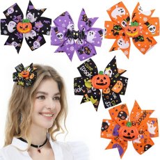 画像1: 5色ハロウィンヘアクリップ (1)