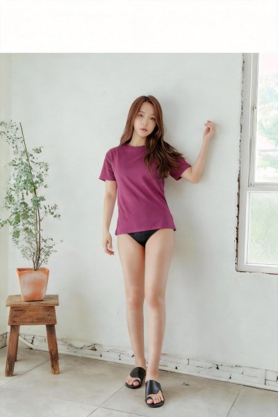 画像3: 半袖カバーウェアTシャツ　ヨガウェア トップス 速乾 薄手 半袖 ヨガシャツ ピラティス ウェア ロング丈 おしゃれ 体型カバー ゆったり ジムウェア　スポーツウェア トップス 吸汗速乾 ロング丈 ヨガ