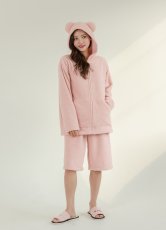 画像15: ZIP 猫耳フードパーカーとショットパンツセット  ZIP 猫耳フードパーカーとショットパンツセットレデイースパジャマ　フードパーカーとショットパンツセット ルームウェア レディース パジャマ (15)