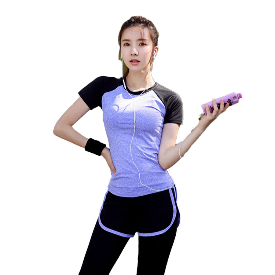 画像17: ヨガ2点セット ヨガウェア 上下セット レディース 体型カバー 半袖 Tシャツ ハイウエスト ヨガパンツ レギンス ピラティス トレーニング ジム スポーツウェア 吸汗速乾 伸縮通気 (17)